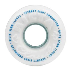 Roues Longboard Skate Ricta Set De 4 Roues De Skateboard Clouds - White - 52mm